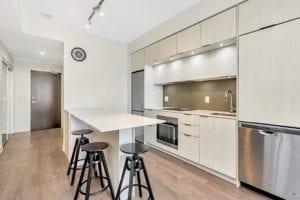 55 Regent Park Blvd, Unit 1704 - Kitchen and Bar